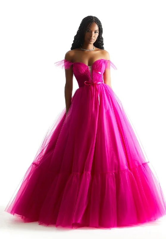 Morilee Draped Tulle Ball Gown Prom Dress 49022