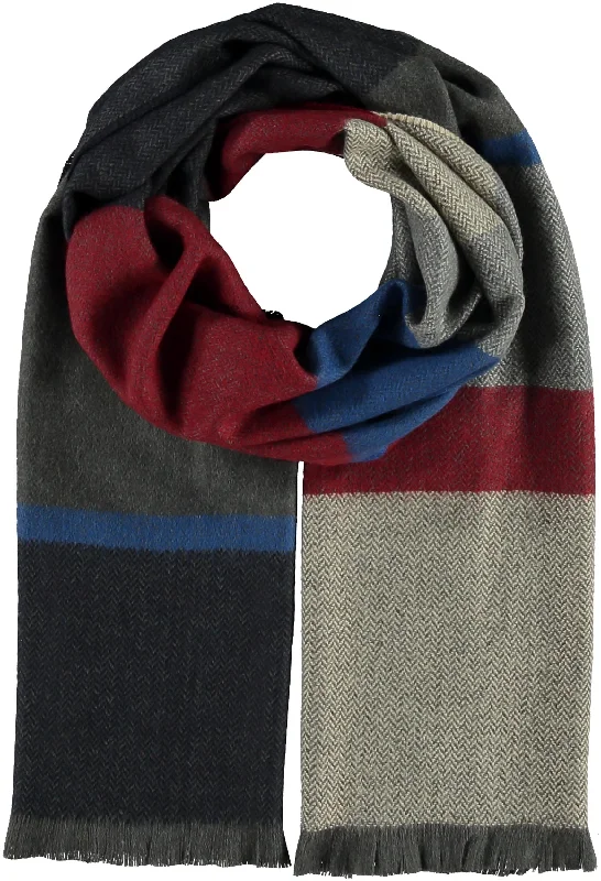 Christian Paul by Sidonio's Textured Block Stripe Scarf 18006